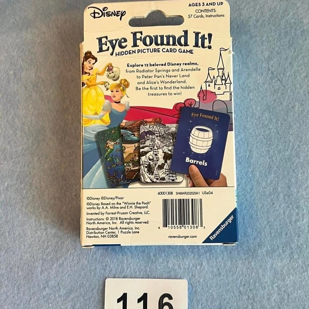 Disney Eye Found It! Hidden Picture Card Game LIKE NEW